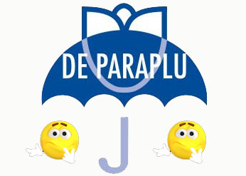 Origineel logo paraplu 12 bij 18kopie met emoticonkopie